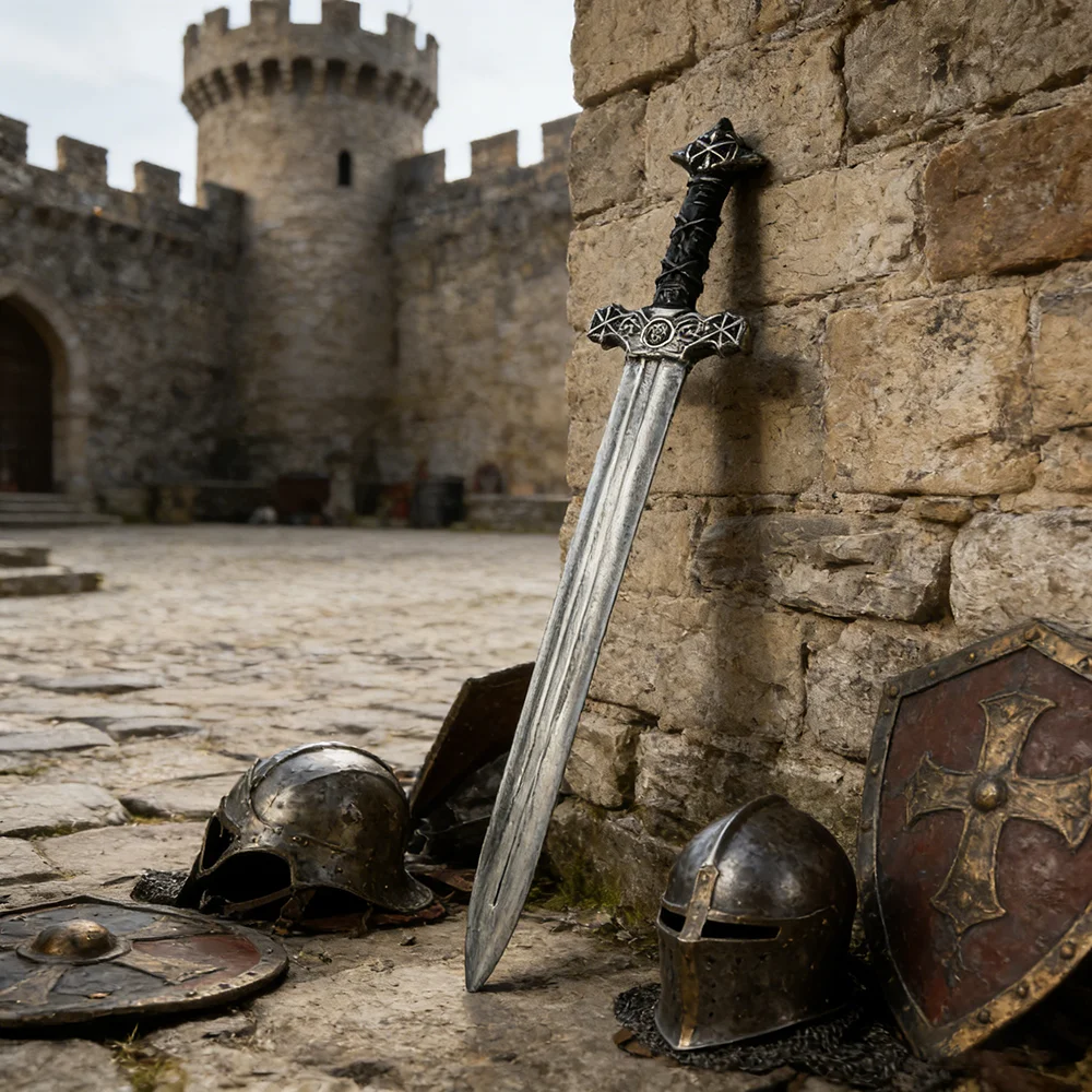 60cm Medieval Knight Sword Ret - Cosplay Prop Dagger 评论和价格