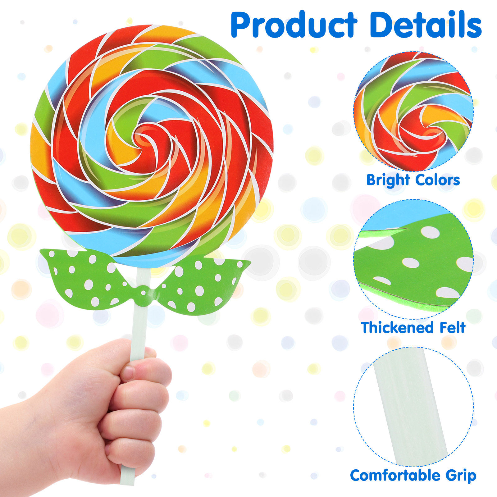 5Pcs Vibrant Multicolored Gian - Easy Cosplay Prop 评论和价格