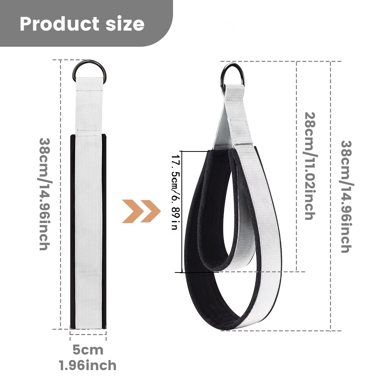 Pilates Reformer Loop Straps H - D Ring Strap 评论和价格