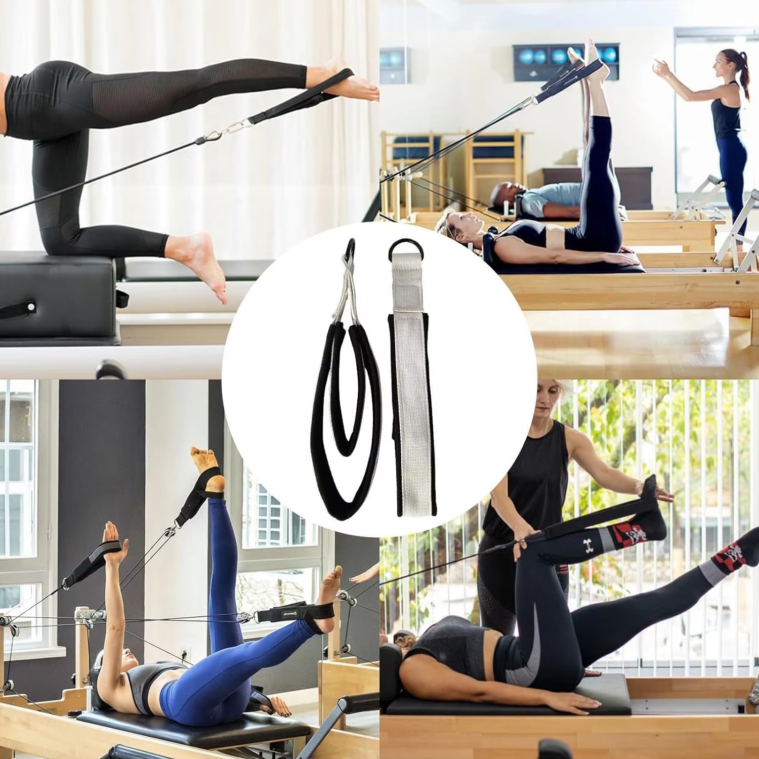 Pilates Reformer Loop Straps H - D Ring Strap 评论和价格